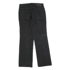 CALVIN KLEIN JEANS Womens Black Regular Straight Denim Woven W30 L30 Zip Cotton