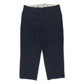 DICKIES Mens Cotton Blend Navy Loose Straight Trousers W40 L30 Workwear Classic