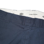 DICKIES Mens Cotton Blend Navy Loose Straight Trousers W40 L30 Workwear Classic