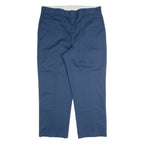 DICKIES Workwear Mens Trousers Blue Regular Straight W40 L30