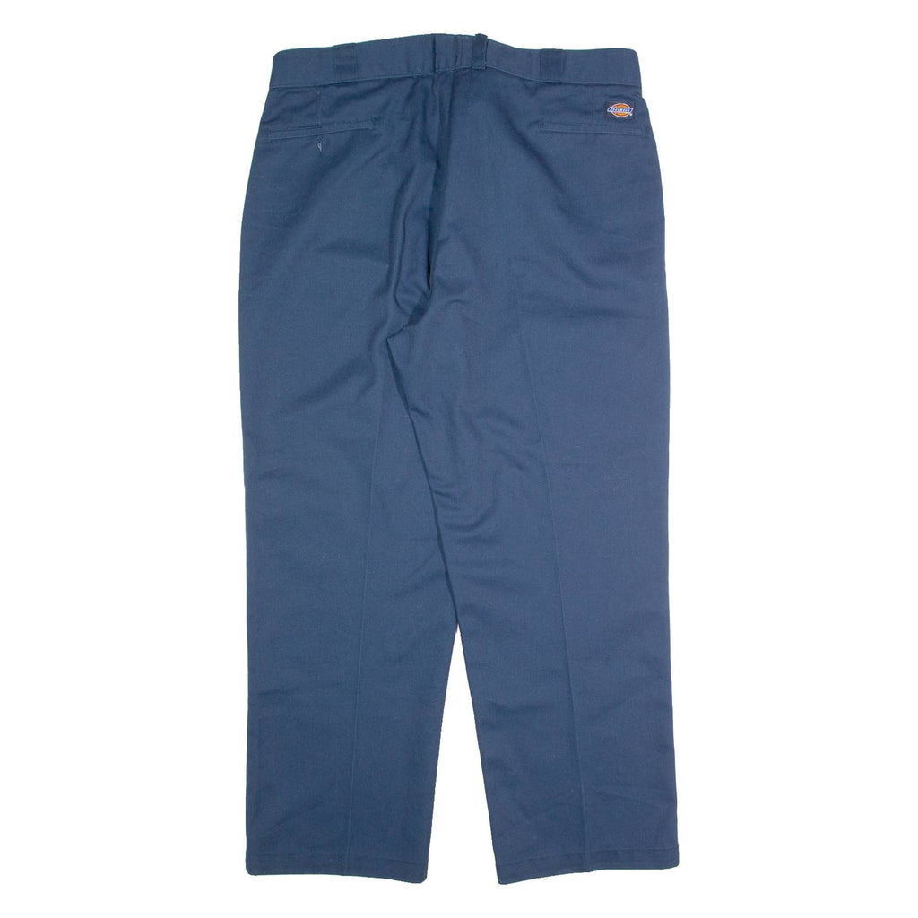 DICKIES Workwear Mens Trousers Blue Regular Straight W40 L30