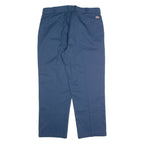 DICKIES Workwear Mens Trousers Blue Regular Straight W40 L30