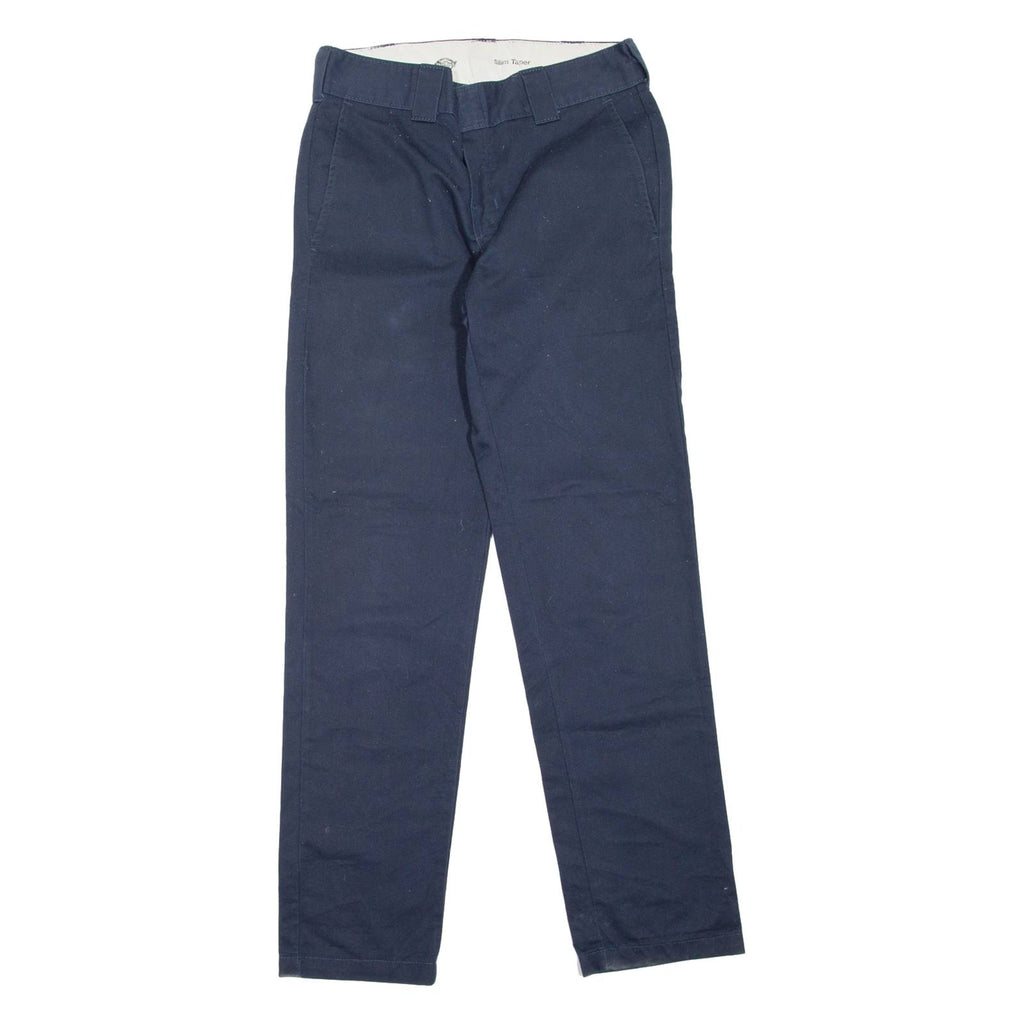 DICKIES Workwear Womens Trousers Blue Slim Tapered W30 L31