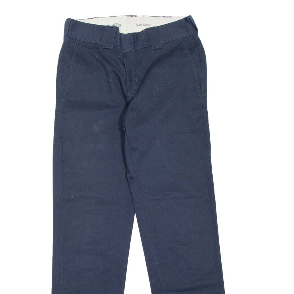 DICKIES Workwear Womens Trousers Blue Slim Tapered W30 L31