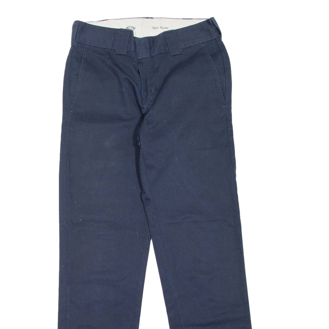 DICKIES Workwear Womens Trousers Blue Slim Tapered W30 L31