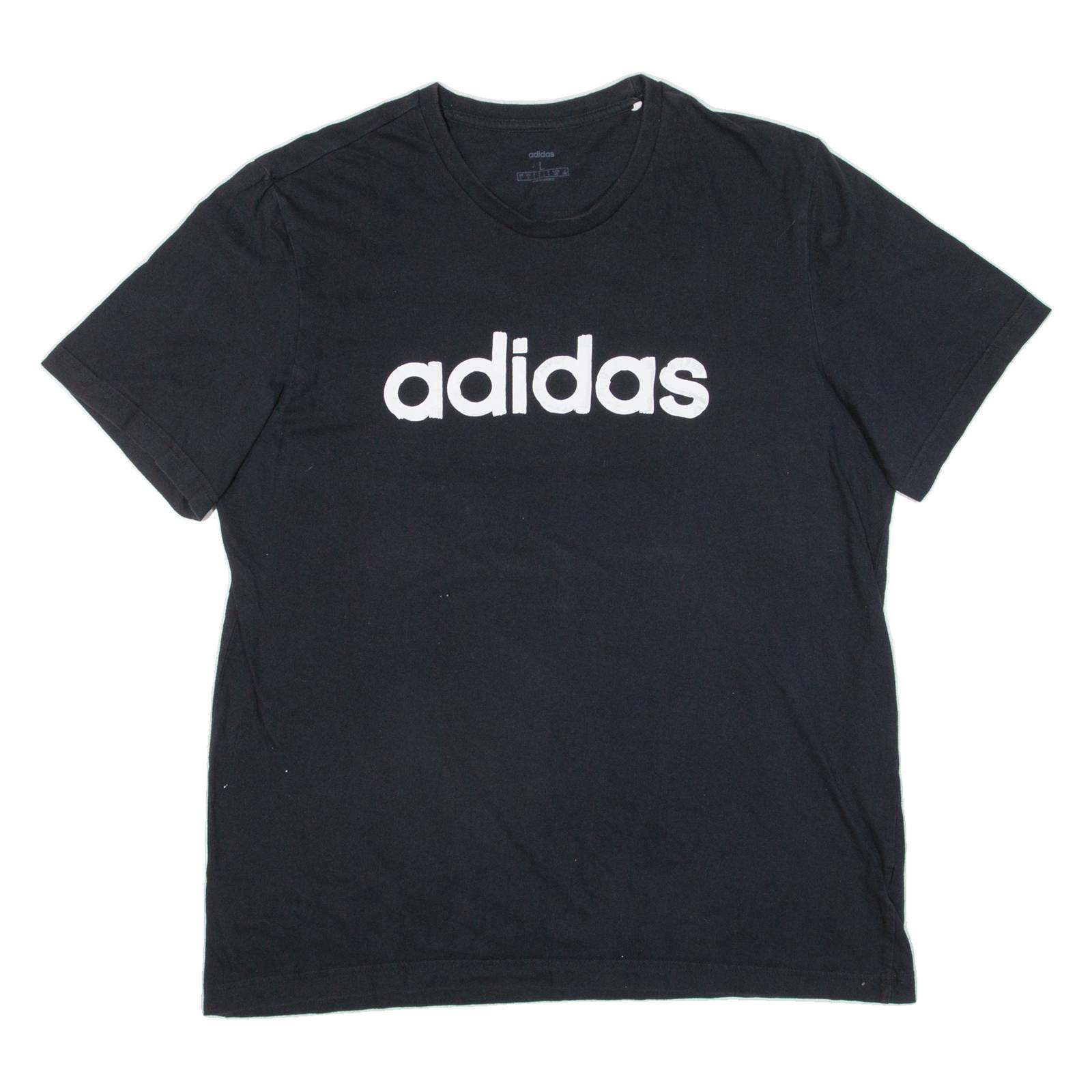 ADIDAS Mens T-Shirt Black L