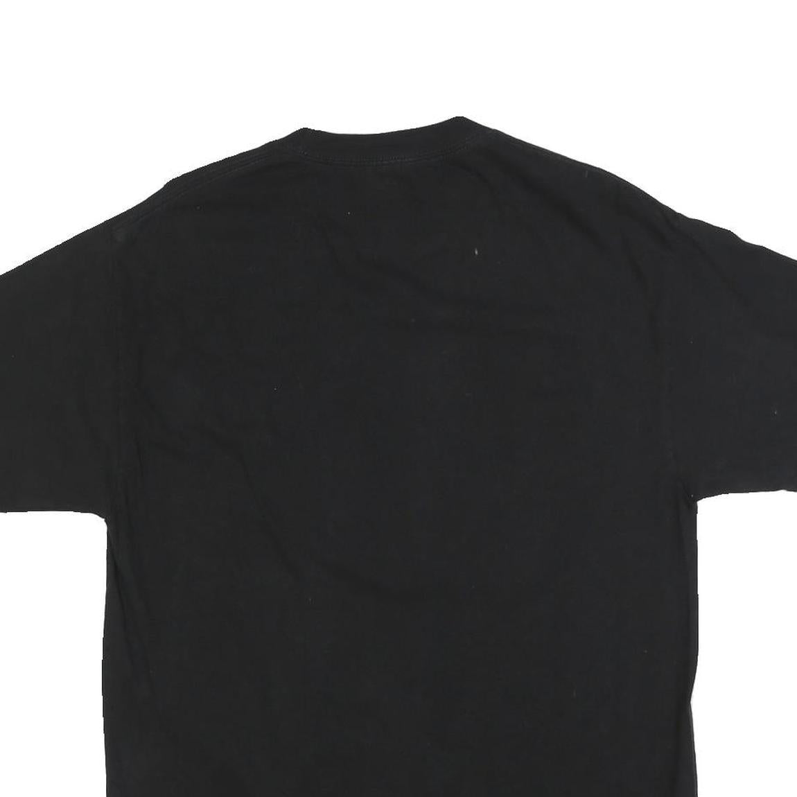 REEBOK Mens Black Hockey Hall Of Fame Graphic T-Shirt L Crew Neck Short Sleeve