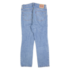 LEVI'S 501 Womens Jeans Blue Regular Straight Denim Light W27 L26 Distressed
