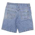 JOHN GEE Mens Shorts Blue Denim Casual 2XL W36 Cotton Blend Relaxed Fit