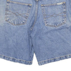JOHN GEE Mens Shorts Blue Denim Casual 2XL W36 Cotton Blend Relaxed Fit