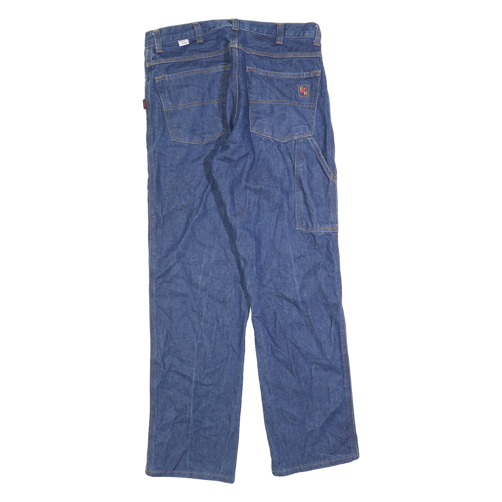 RIVERSIDE Mens Regular Fit Blue Denim Jeans W34 L32 Zip Closure Classic Style