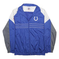 NFL Mens Blue White & Grey Zip Up Polyester Track Jacket L Sports Casual