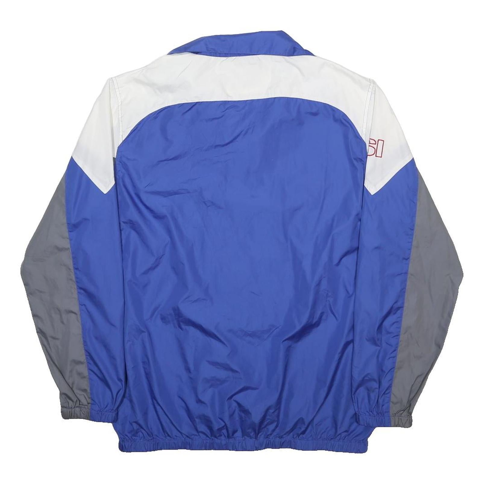 NFL Mens Blue White & Grey Zip Up Polyester Track Jacket L Sports Casual