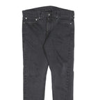 LEVI'S 510 Mens Jeans Black Slim Skinny Denim W34 L32 Zip Cotton Blend