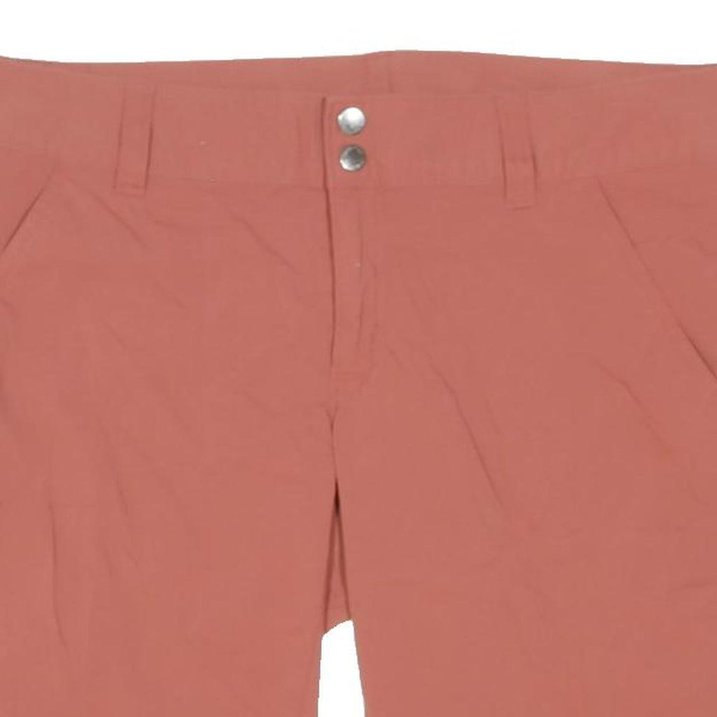 COLUMBIA Womens Shorts Red Casual Plain UK 12 W32 Comfortable Outdoor Wear