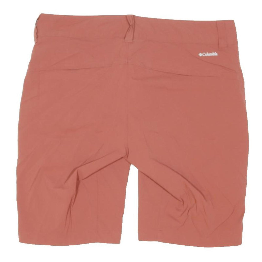 COLUMBIA Womens Shorts Red Casual Plain UK 12 W32 Comfortable Outdoor Wear