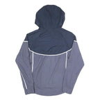 NIKE Womens Navy & Grey Zip Hooded Polyester Blend Jacket XS Sportswear