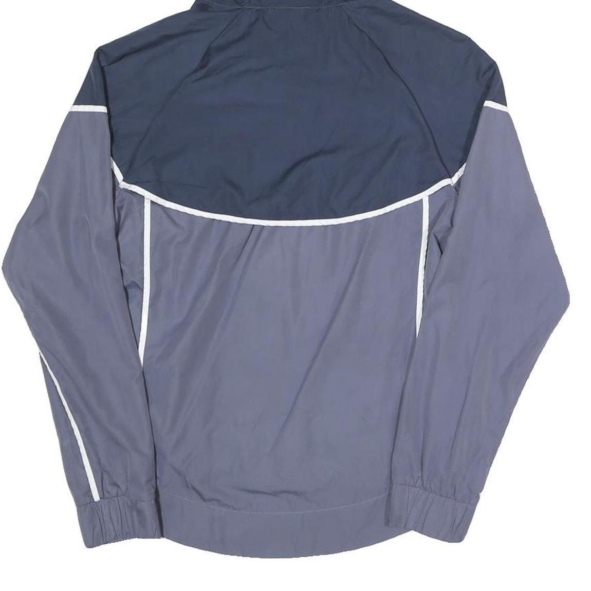 NIKE Womens Navy & Grey Zip Hooded Polyester Blend Jacket XS Sportswear