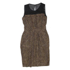 HOBBS LONDON N.w.3 Womens Day Dress Black Spotted Sleeveless Short S