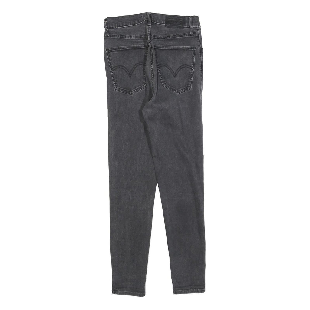 LEVI'S Womens Slim Black Denim Slim Fit Skinny Jeans W27 L26 Stretch