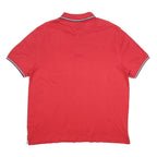TOMMY HILFIGER Mens Red Polo Shirt XL Short Sleeve Cotton Classic Fit