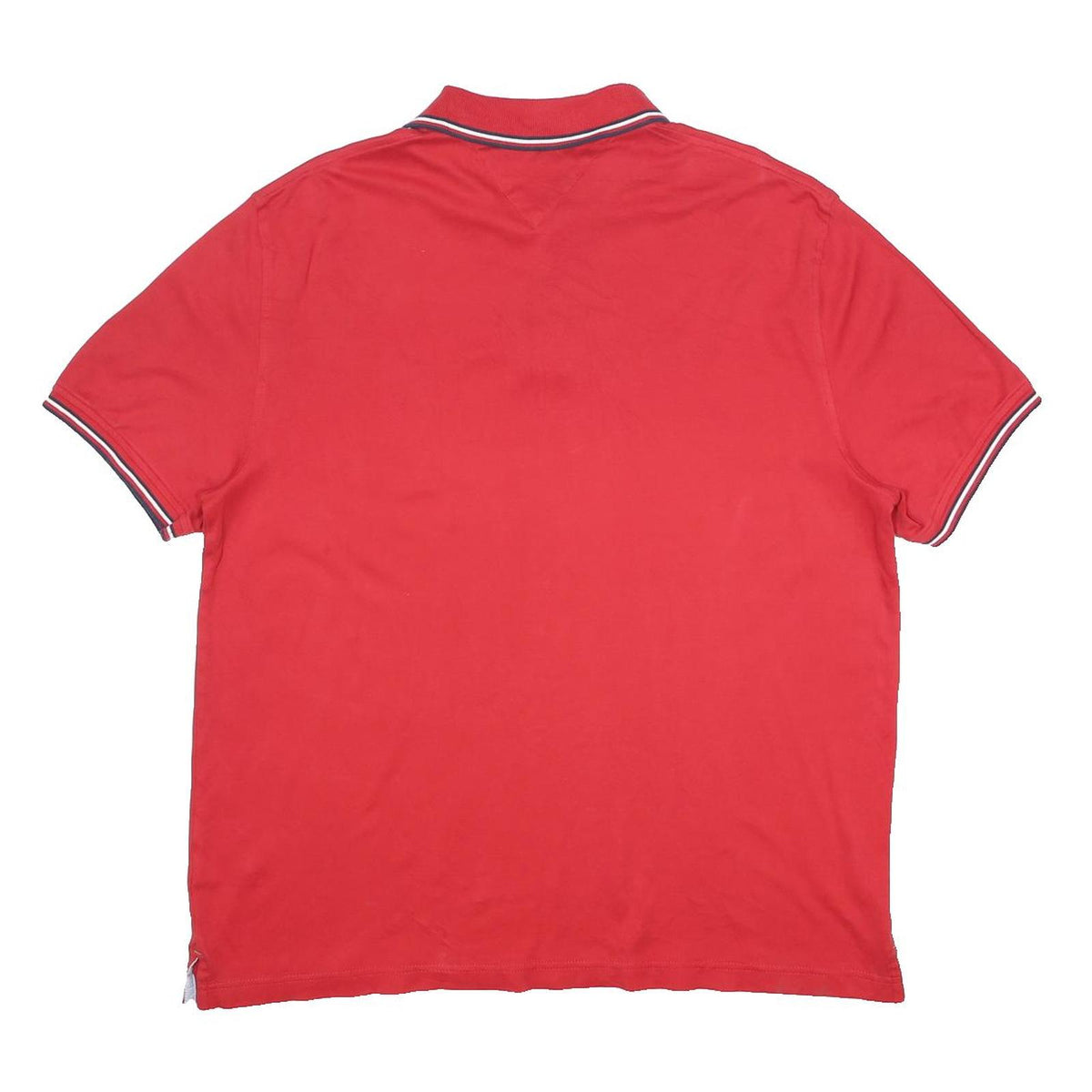 TOMMY HILFIGER Mens Red Polo Shirt XL Short Sleeve Cotton Classic Fit