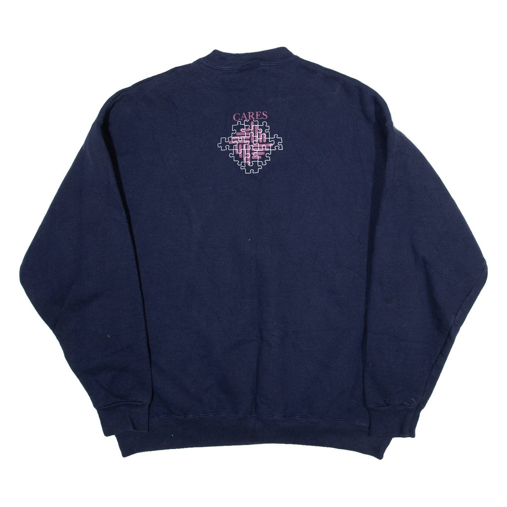 LEE Cares Staff Mens Sweatshirt Blue L
