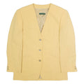 VIA DELL ORSO Womens Blazer Jacket Yellow 90s L