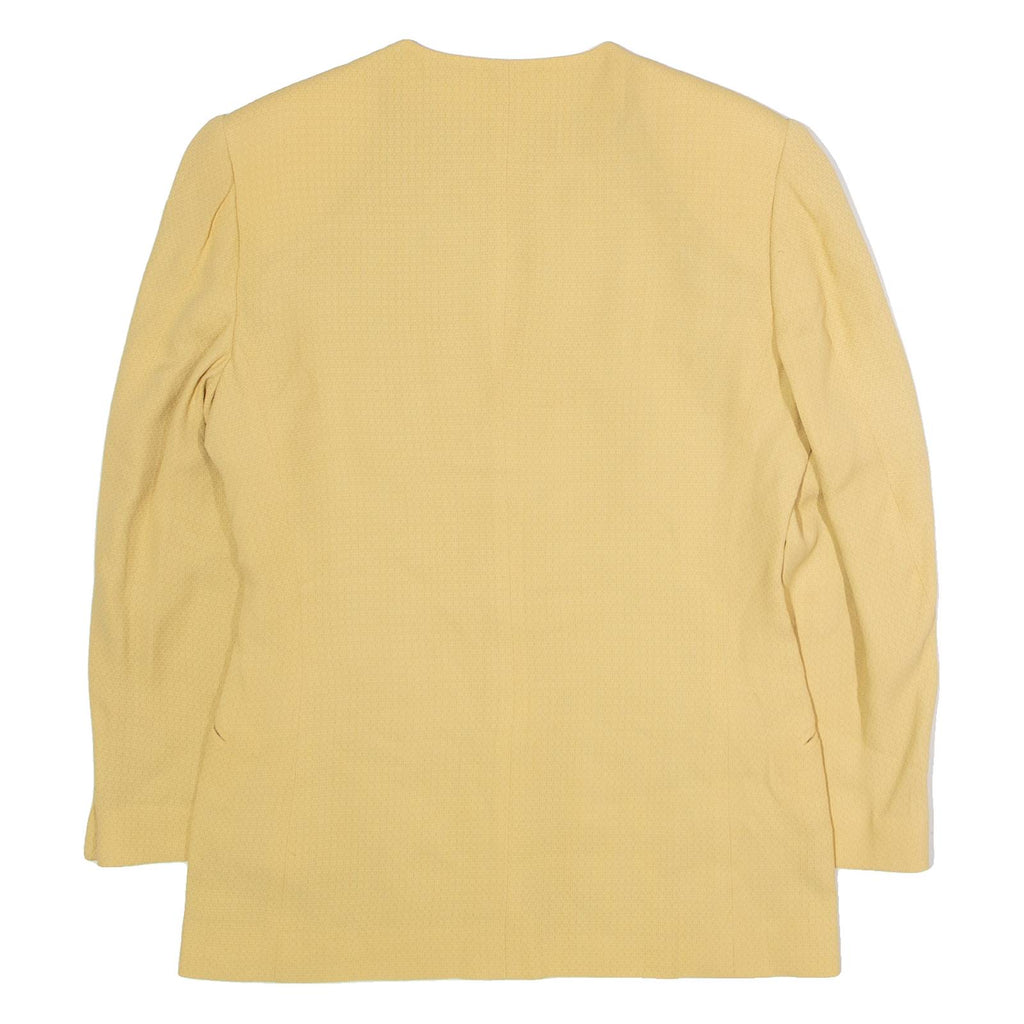 VIA DELL ORSO Womens Blazer Jacket Yellow 90s L