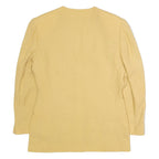 VIA DELL ORSO Womens Blazer Jacket Yellow 90s L