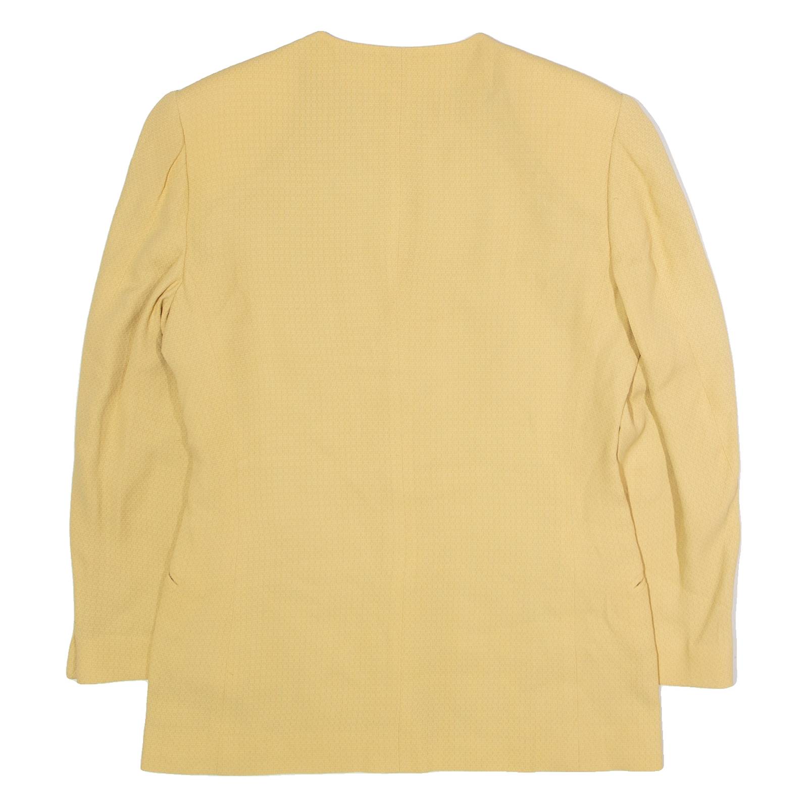 VIA DELL ORSO Womens Blazer Jacket Yellow 90s L