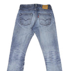 LEVI'S Mens Blue Regular Fit Straight Leg Denim Light Wash Jeans W30 L32 Classic