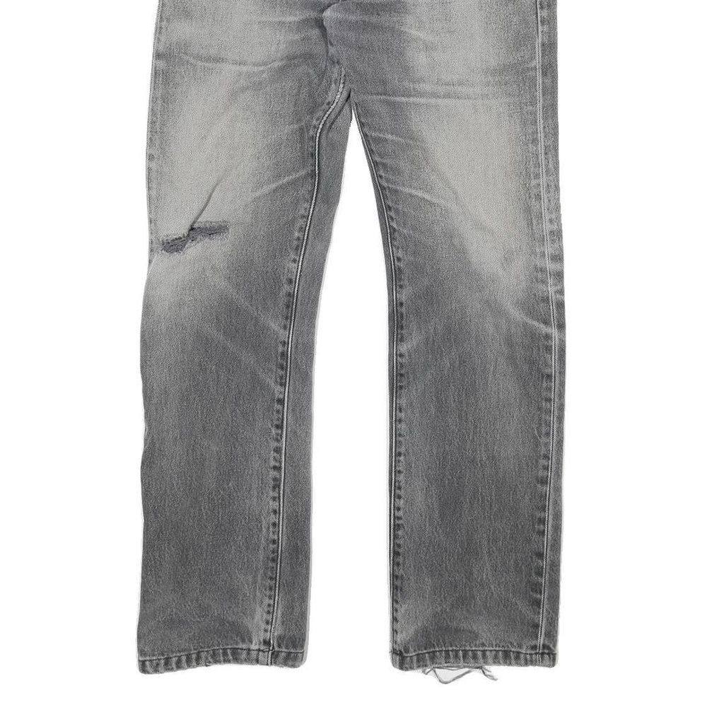 LEVI'S 501 Mens Regular Grey Denim Raw W30 L29 Button Fit Classic Straight Jeans
