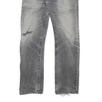 LEVI'S 501 Mens Regular Grey Denim Raw W30 L29 Button Fit Classic Straight Jeans