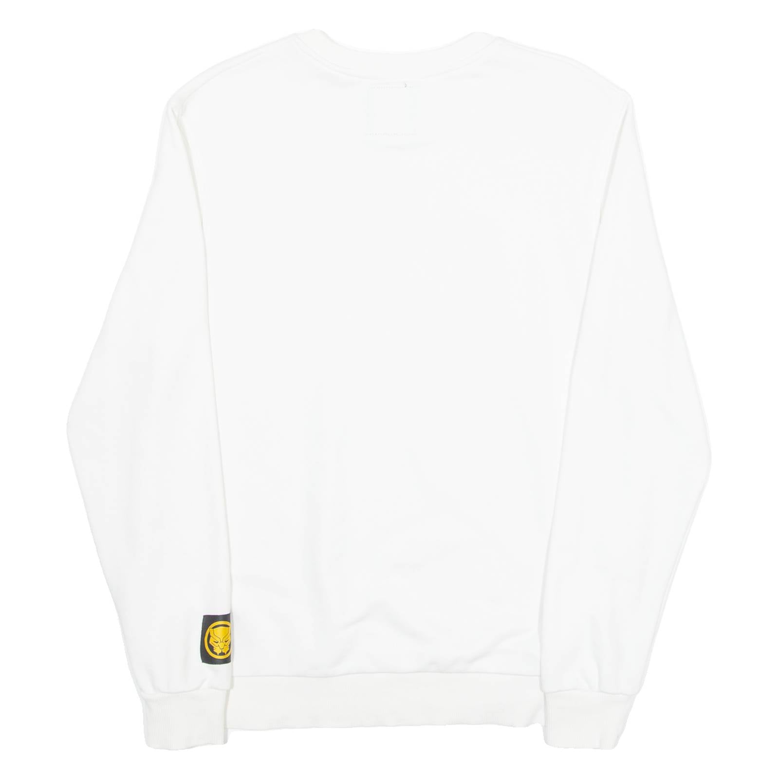 LEFTIES MAN MARVEL Black Panther Mens Sweatshirt White Crew Neck M