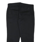 TOMMY HILFIGER Mens Cotton Blend Black Regular Fit Straight Leg Trousers W36 L25