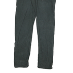 CARHARTT Mens Cotton Blend Black Slim Straight Trousers W32 L30 Workwear Button