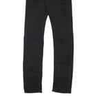 LEVI'S Mens Black Slim Skinny Denim Medium W30 L33 Jeans Zip Closure