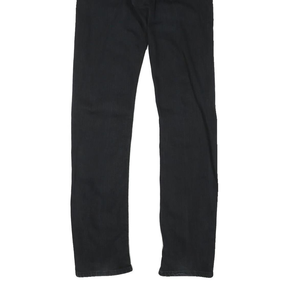 LEVI'S Mens Black Slim Skinny Denim Medium W30 L33 Jeans Zip Closure