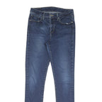 LEVI'S Womens Slim Blue Denim Slim Skinny Jeans W30 L32 Classic Cotton Zip