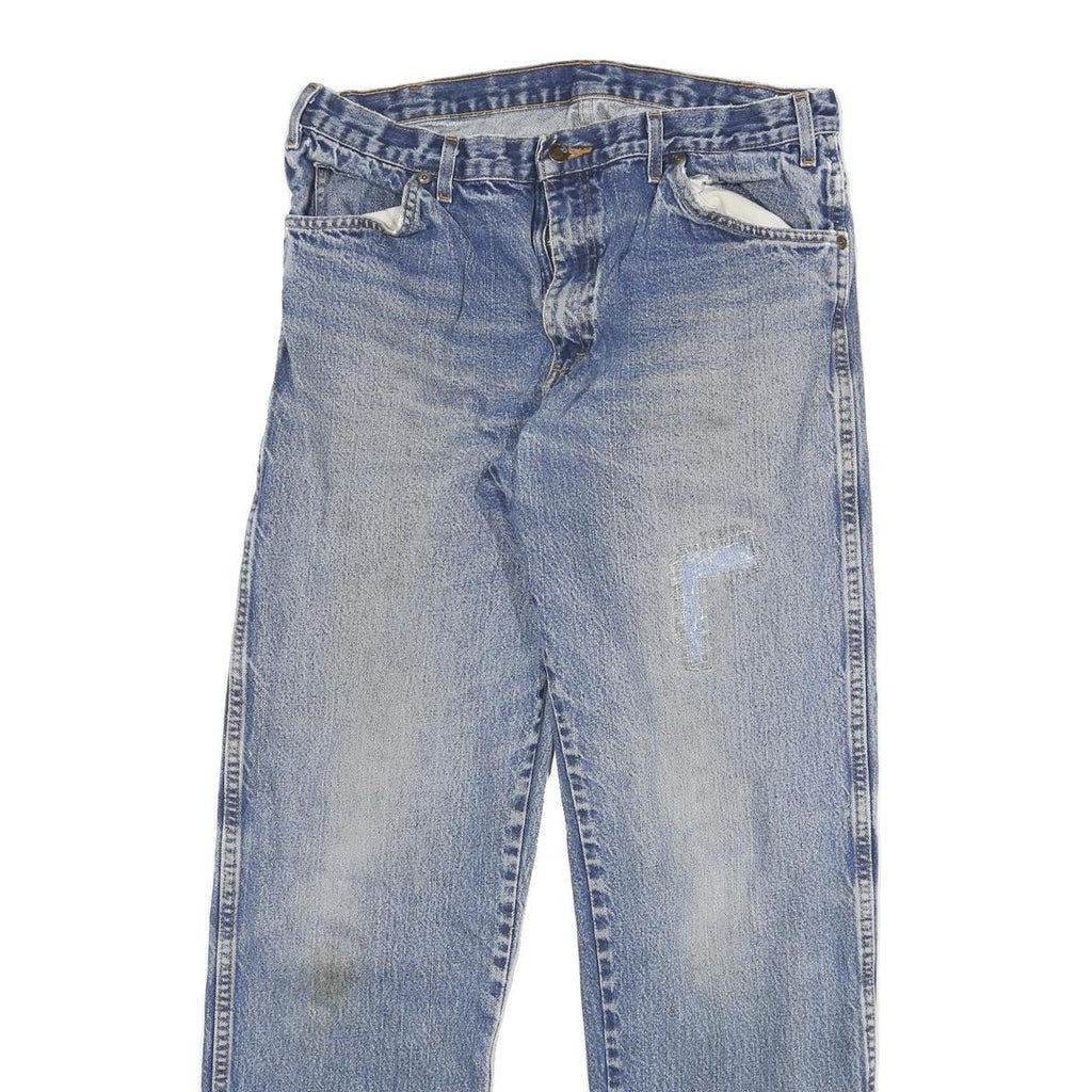 DICKIES Mens Blue Regular Jeans Denim W34 L32 Workwear Casual Zip Closure
