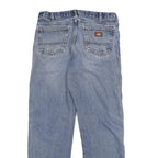 DICKIES Mens Blue Regular Jeans Denim W34 L32 Workwear Casual Zip Closure
