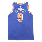 NIKE Mens Blue & Orange Basketball Jersey S Sleeveless Crew Neck Barrett