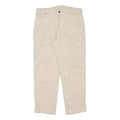 LEVI'S Mens Regular Cream Cotton Straight Fit Trousers W33 L28 Casual Wear