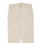 LEVI'S Mens Regular Cream Cotton Straight Fit Trousers W33 L28 Casual Wear