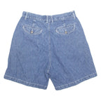 BILL BLASS Chino Womens Denim Shorts Blue 90s UK 10 W30