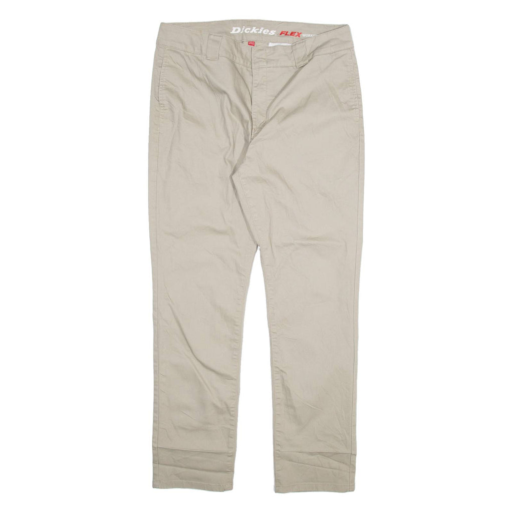 DICKIES Womens Trousers Beige Slim Tapered W31 L29