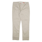 DICKIES Womens Trousers Beige Slim Tapered W31 L29