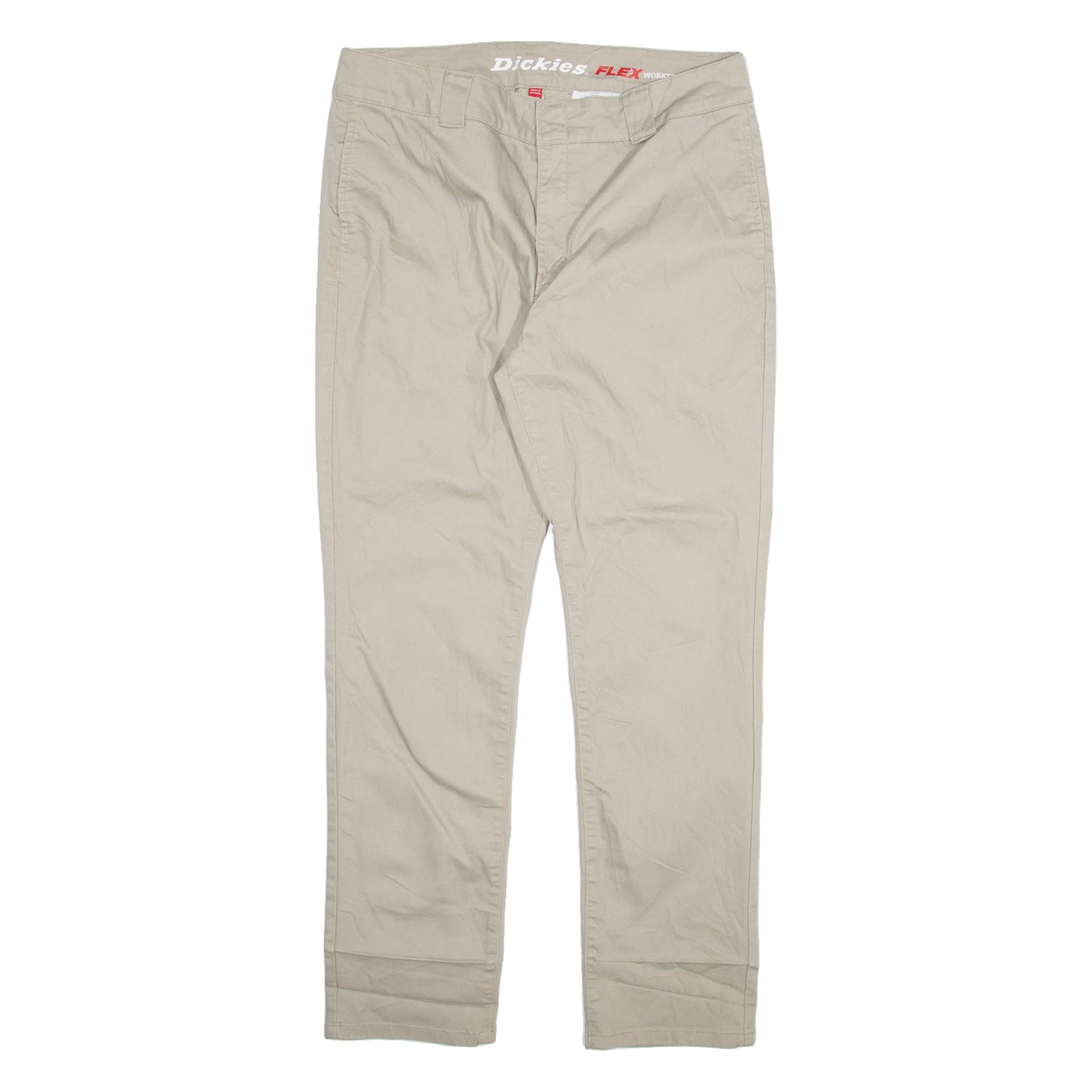 DICKIES Womens Trousers Beige Slim Tapered W31 L29