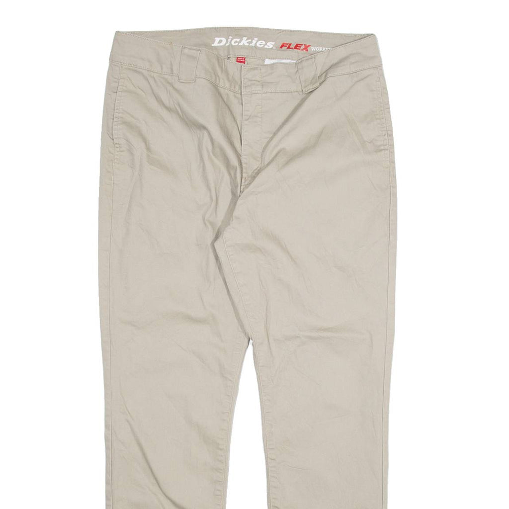 DICKIES Womens Trousers Beige Slim Tapered W31 L29